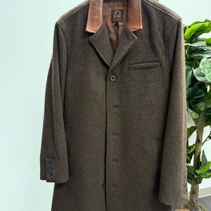 Elegant Overland Brown Trench Coat for Men